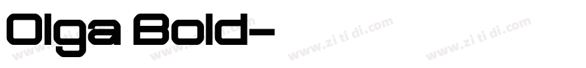 Olga Bold字体转换